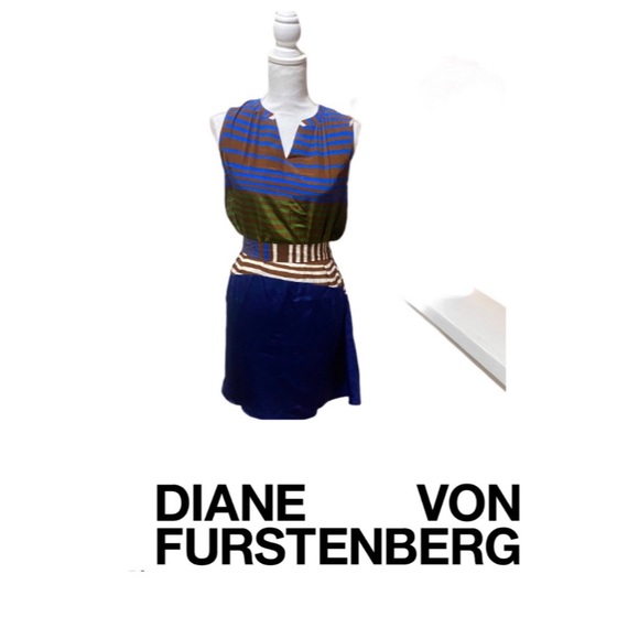 Diane Von Furstenberg Gorgeous Silk Mini Dress - Picture 1 of 13